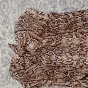 Women's print snakeskin bathing suit new sz l